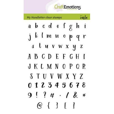 CraftEmotions Alphabet Typewriter Clear Stamps - Handletter